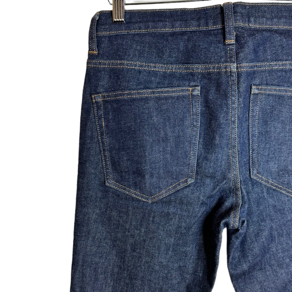 Everlane High Rise Straight Leg Rigid Dark Blue Wash Jeans Denim 30 30x32 - Picture 10 of 15